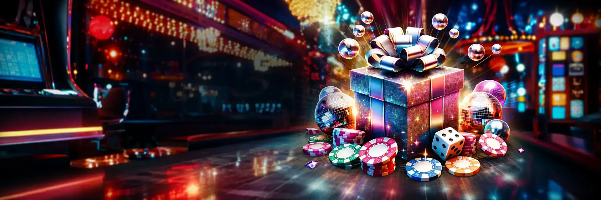 DiscoWin welkomstbonus – glinsterend cadeau met casinofiches en discoballen